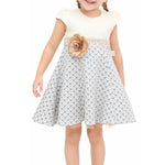 Little Girls' Sparkle Timeless Elegance Polka Dot Twirl Dress LILAX