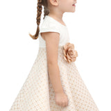 Little Girls' Sparkle Timeless Elegance Polka Dot Twirl Dress LILAX