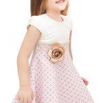 Little Girls' Sparkle Timeless Elegance Polka Dot Twirl Dress LILAX