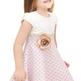 Little Girls' Sparkle Timeless Elegance Polka Dot Twirl Dress LILAX