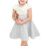 Little Girls' Sparkle Timeless Elegance Polka Dot Twirl Dress LILAX