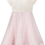 Little Girls' Sparkle Timeless Elegance Polka Dot Twirl Dress LILAX