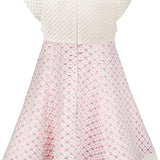 Little Girls' Sparkle Timeless Elegance Polka Dot Twirl Dress LILAX