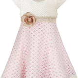 Little Girls' Sparkle Timeless Elegance Polka Dot Twirl Dress LILAX