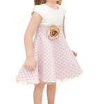 Little Girls' Sparkle Timeless Elegance Polka Dot Twirl Dress LILAX