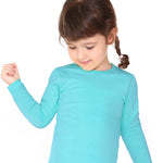 Girls' Basic Crewneck Long Sleeve Cotton T-Shirt / Toddler LILAX