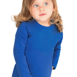 Girls' Basic Crewneck Long Sleeve Cotton T-Shirt / Toddler LILAX