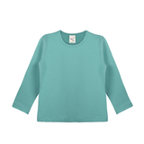 Toddler Cotton Long Sleeve Basic Crewneck T-Shirt