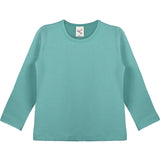 Girls' Basic Crewneck Long Sleeve Cotton T-Shirt / 11-12 Years LILAX