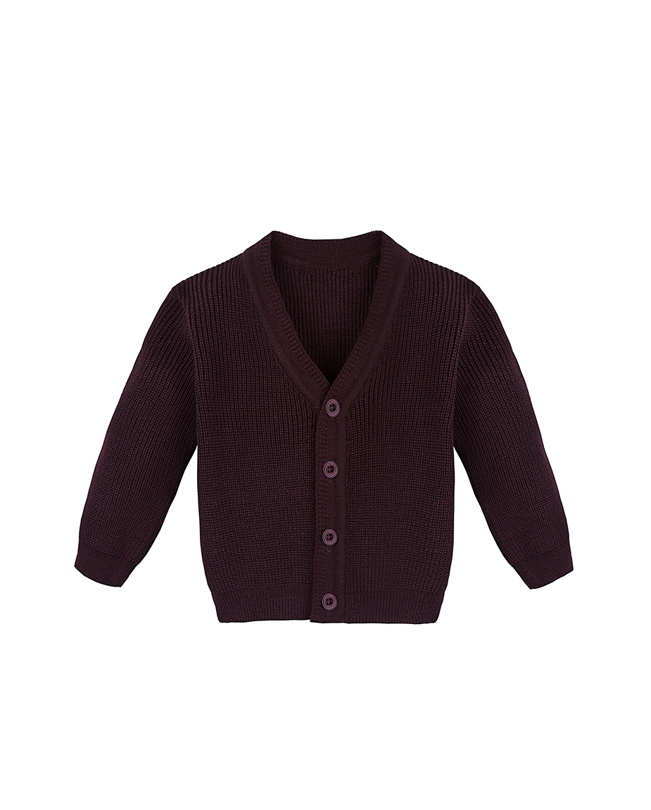 Boys Classic Knit V-Neck Cardigan Sweater