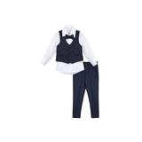 Boys 4-Piece Slim Fit Suit Set