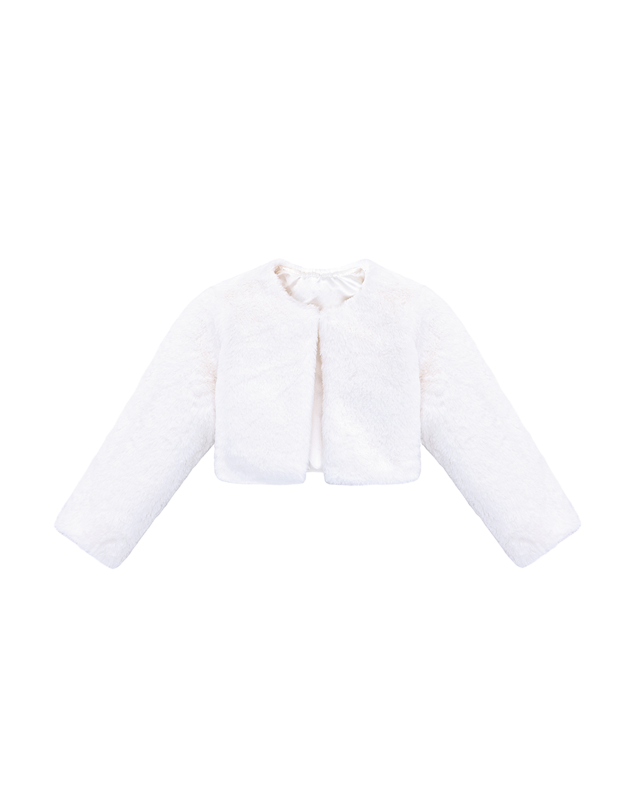 Girls Cozy Crewneck Bolero Cardigan