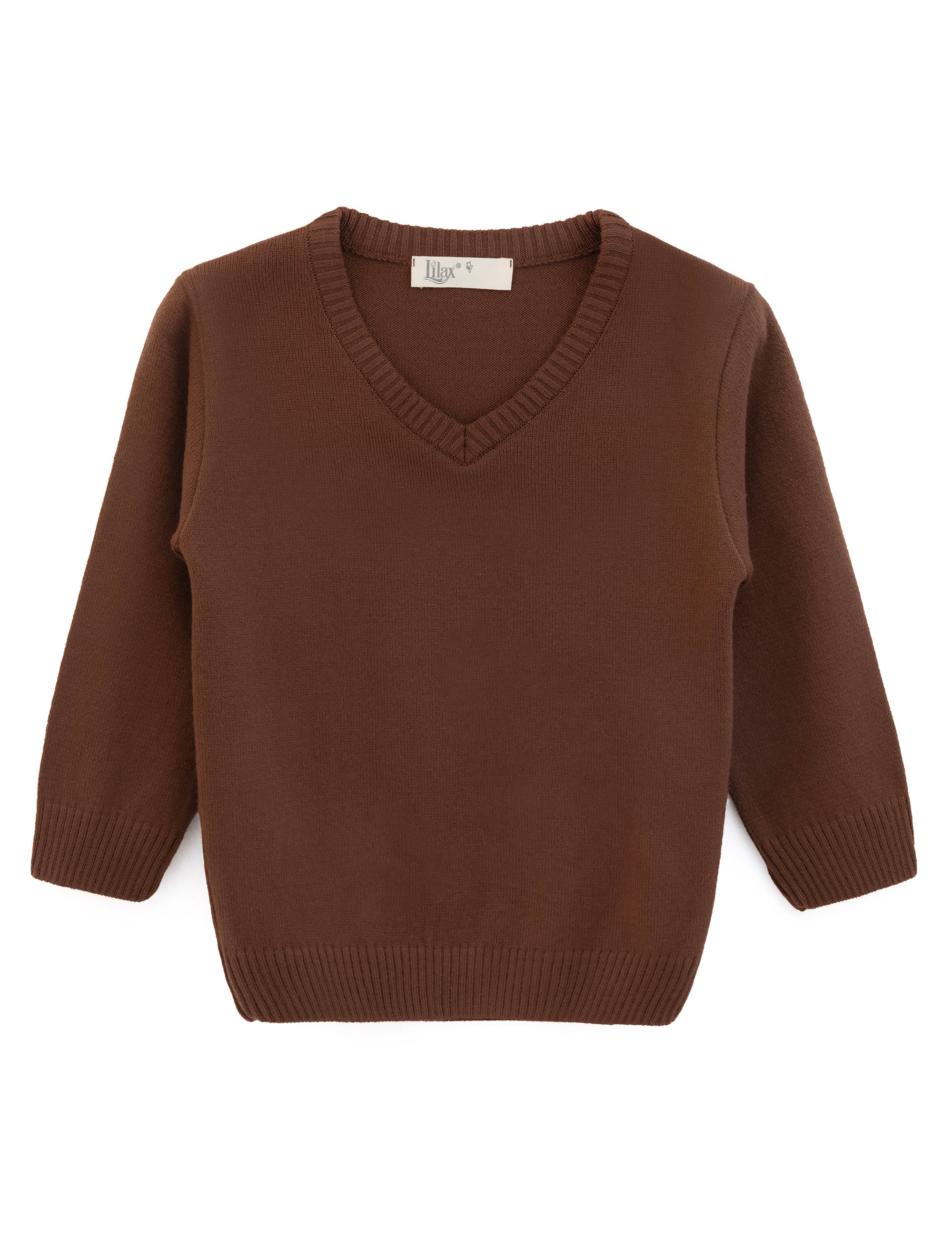 Boys' ribbed knit v-neck sweater; perfect for baby boy clothes & christmas gift ideas  