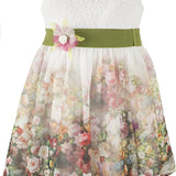 Little Girls' Floral Sleeveless Dress - Cotton Lining Sundress