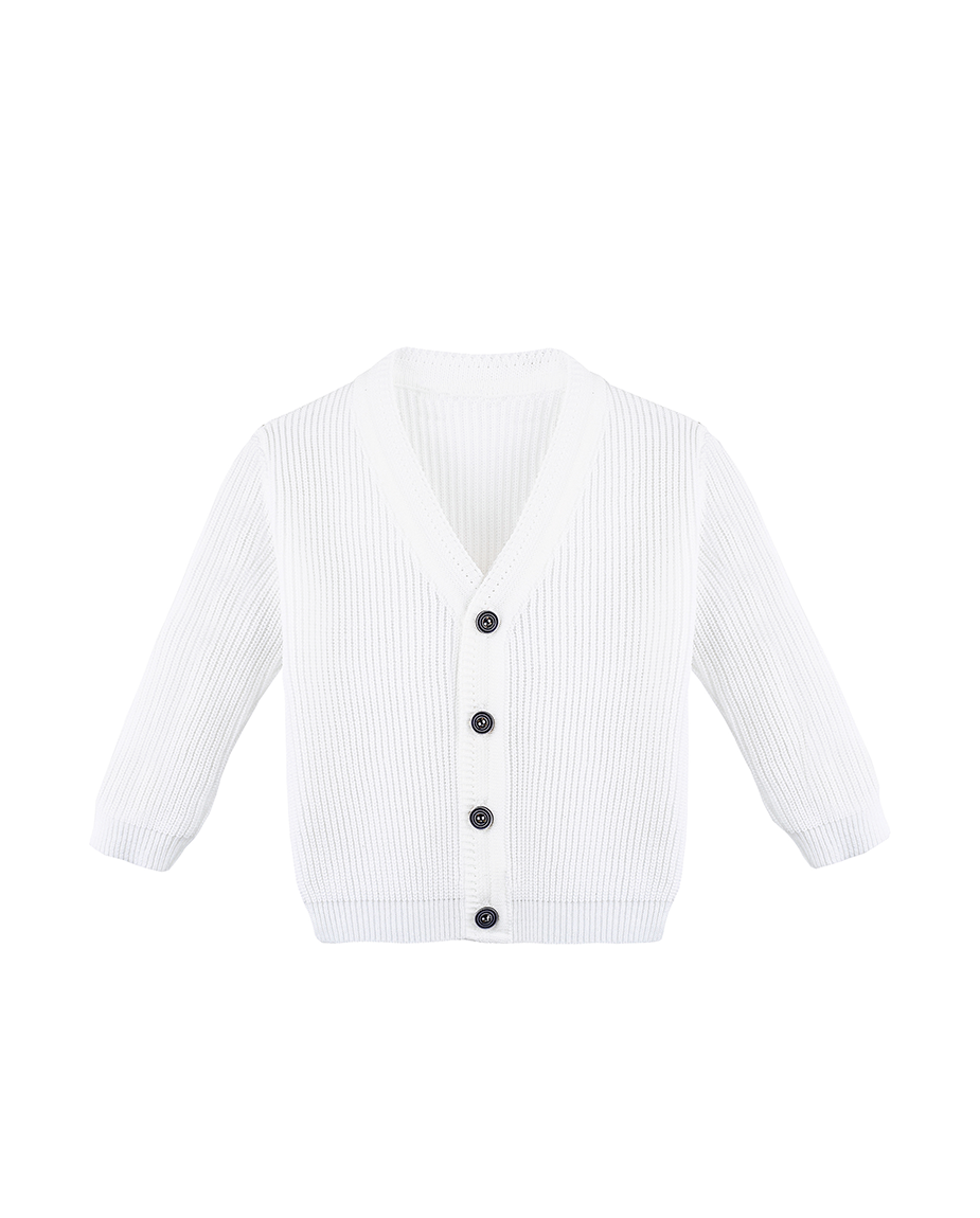 Boys Classic Knit V-Neck Cardigan Sweater