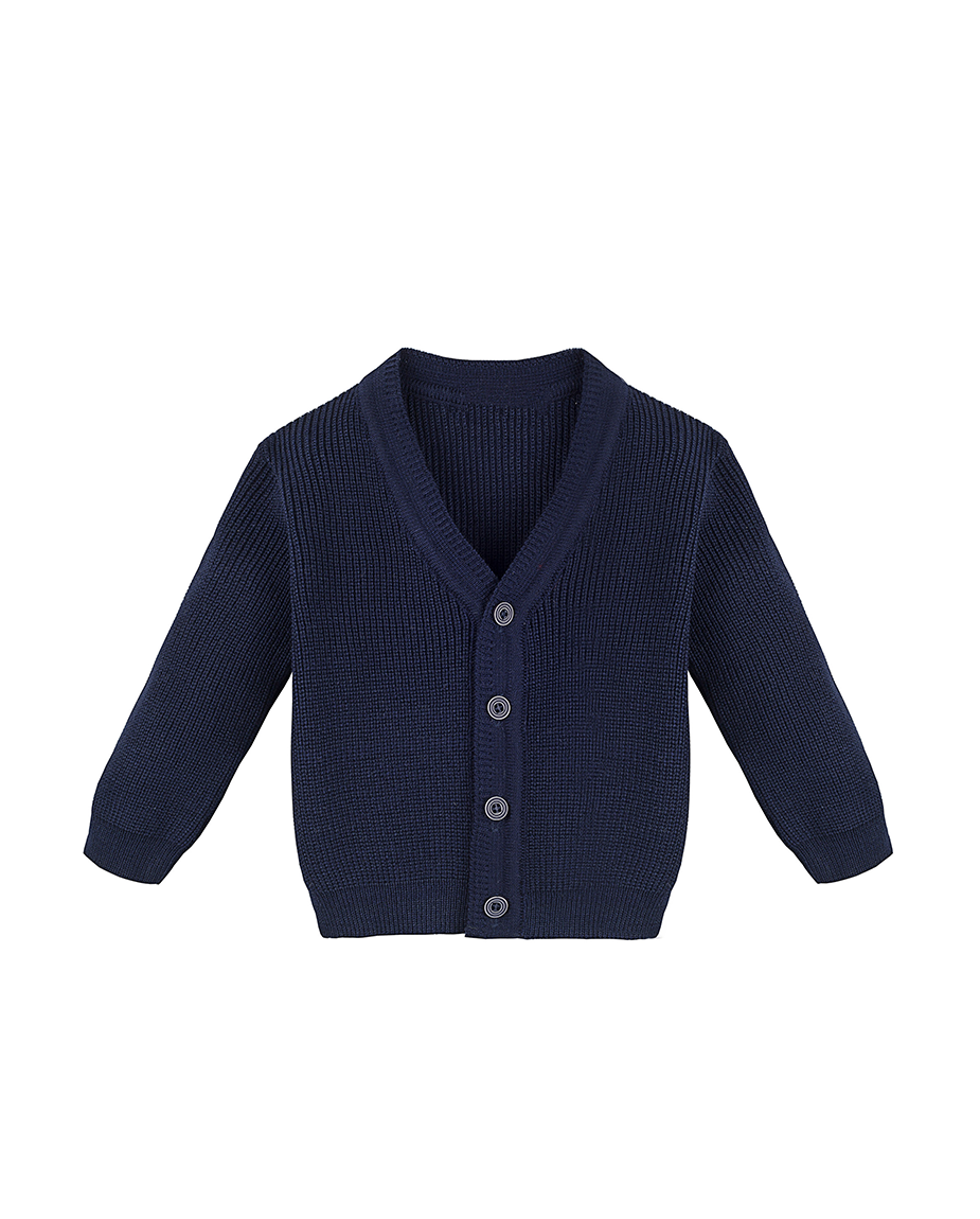 Boys Classic Knit V-Neck Cardigan Sweater