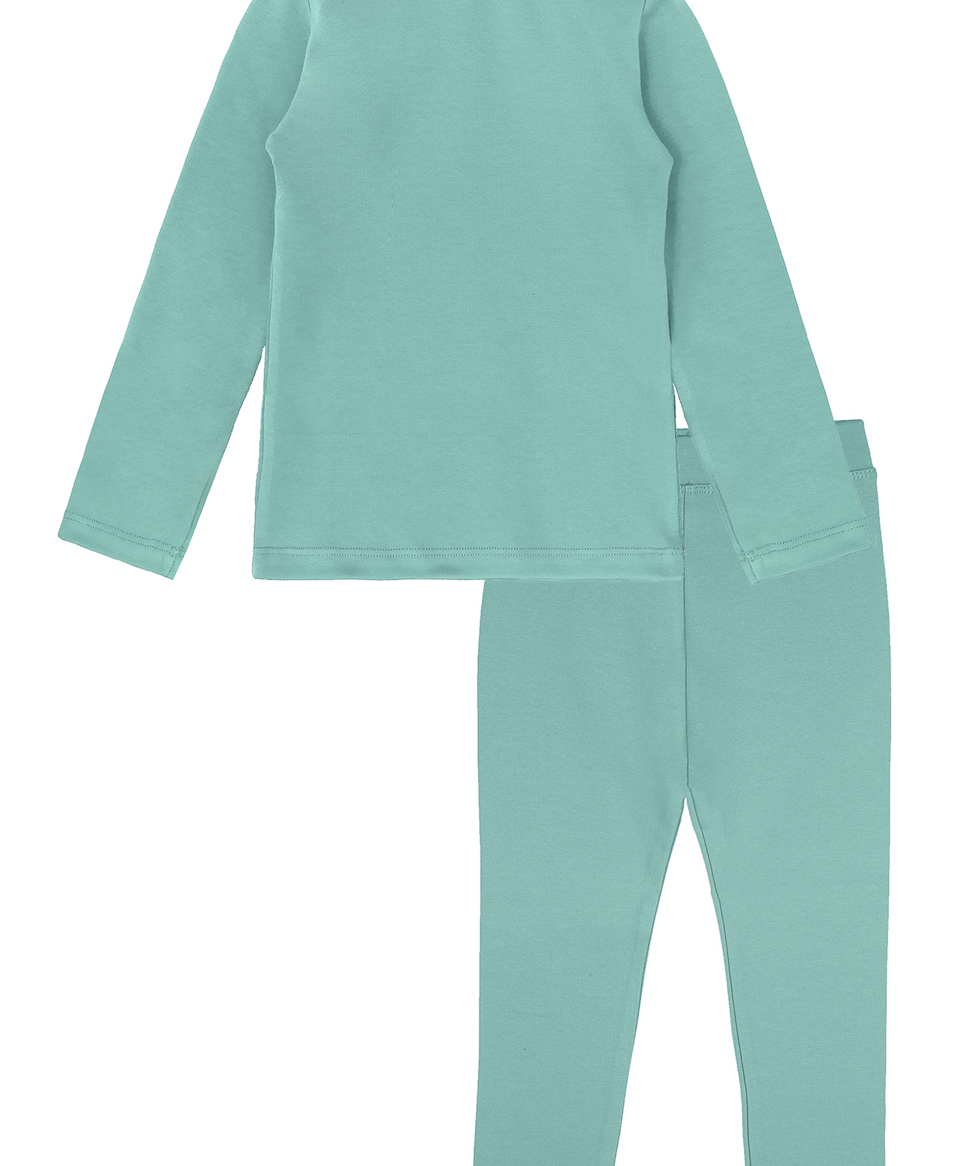 Baby girls cotton solid basic turtleneck t-shirt and leggings set; perfect for baby girl clothes & christmas gift ideas  