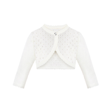 Girls Patterned Knit Bolero Cardigan