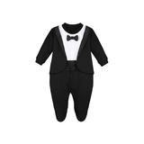 Baby Bow-Tied Tuxedo Footie