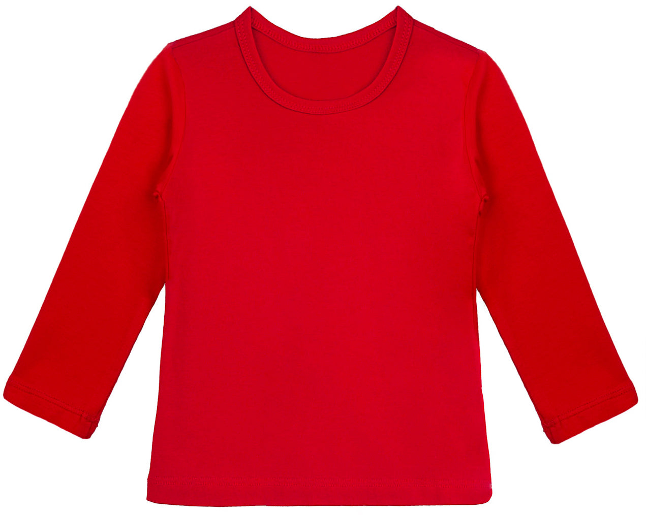 Girls cotton basic solid crewneck t-shirt; best for baby girl clothes & christmas gift ideas