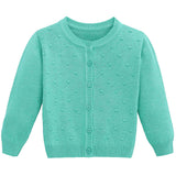 Baby & Toddler Girls' Knit Cardigan Long Sleeve Button Closure Sweater