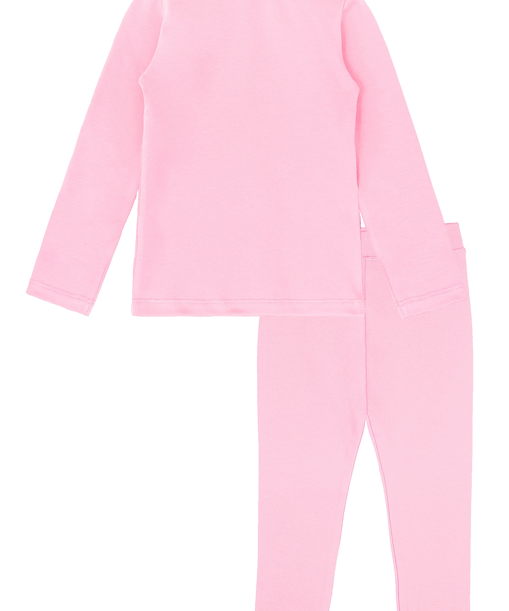 Girls cotton solid basic turtleneck t-shirt and leggings set; perfect for baby girl clothes & christmas gift ideas  