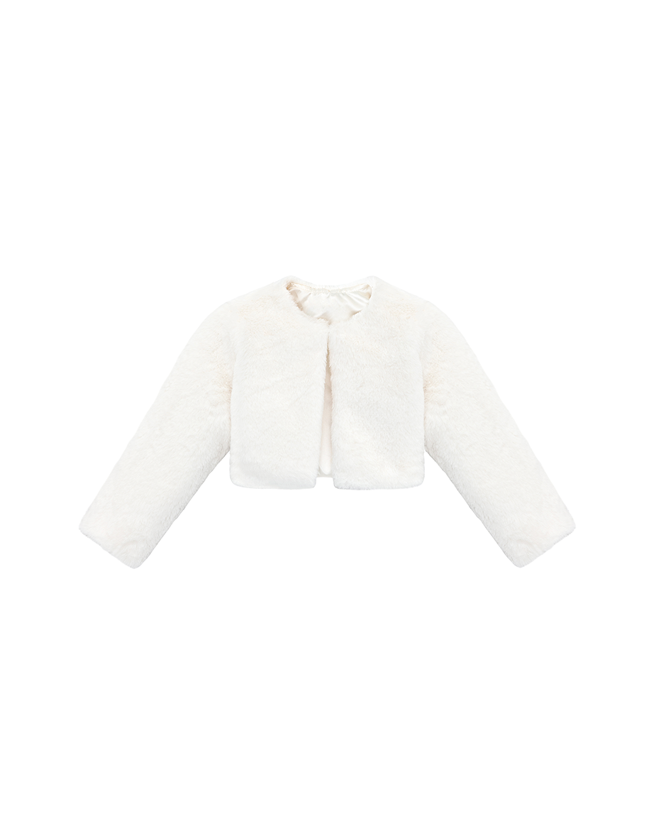 Girls Cozy Crewneck Bolero Cardigan