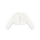 Girls Cozy Crewneck Bolero Cardigan