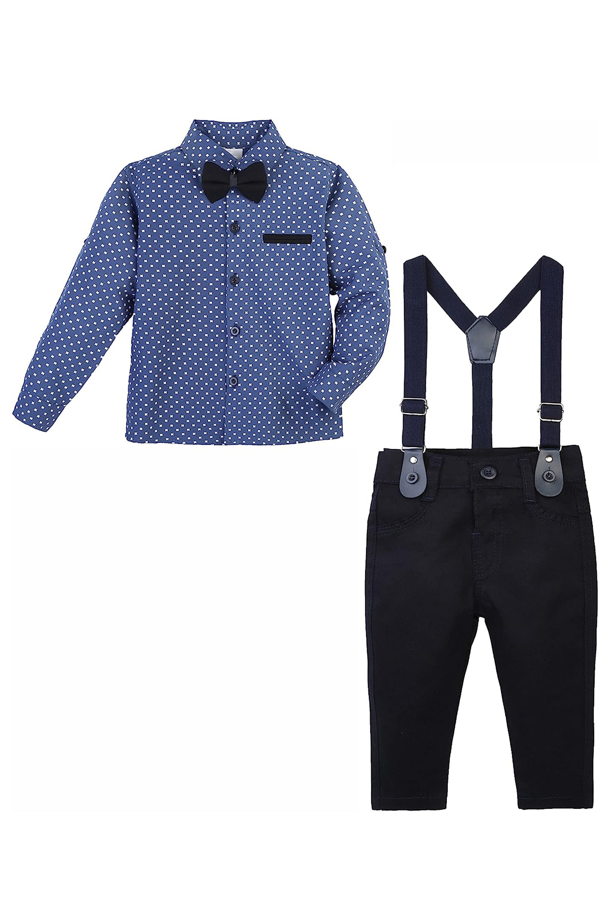 Boy Gentleman Tuxedo Dress Shirt Outfit Pant Set LILAX