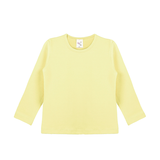 Little Girls Cotton Long Sleeve Basic Crewneck T-Shirt