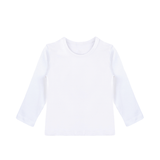 Little Girls Cotton Long Sleeve Basic Crewneck T-Shirt