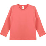 Girls' Basic Crewneck Long Sleeve Cotton T-Shirt / 11-12 Years LILAX