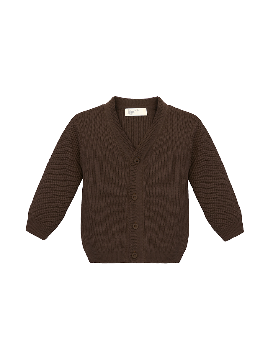 Boys Classic Knit V-Neck Cardigan Sweater