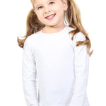 Girls' Basic Crewneck Long Sleeve Cotton T-Shirt / 11-12 Years LILAX