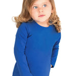 Girls' Basic Crewneck Long Sleeve Cotton T-Shirt / 11-12 Years LILAX