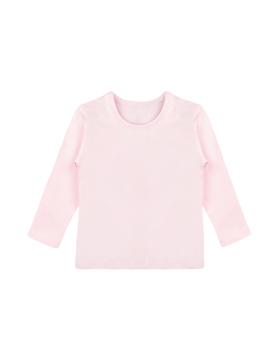 Big Girls Cotton Long Sleeve Basic Crewneck T-Shirt