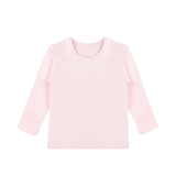 Toddler Cotton Long Sleeve Basic Crewneck T-Shirt