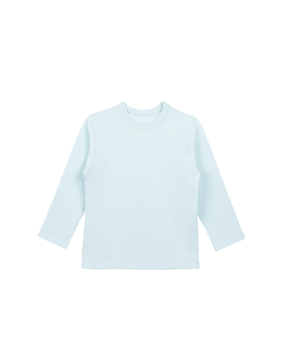 Little Girls Cotton Long Sleeve Basic Crewneck T-Shirt