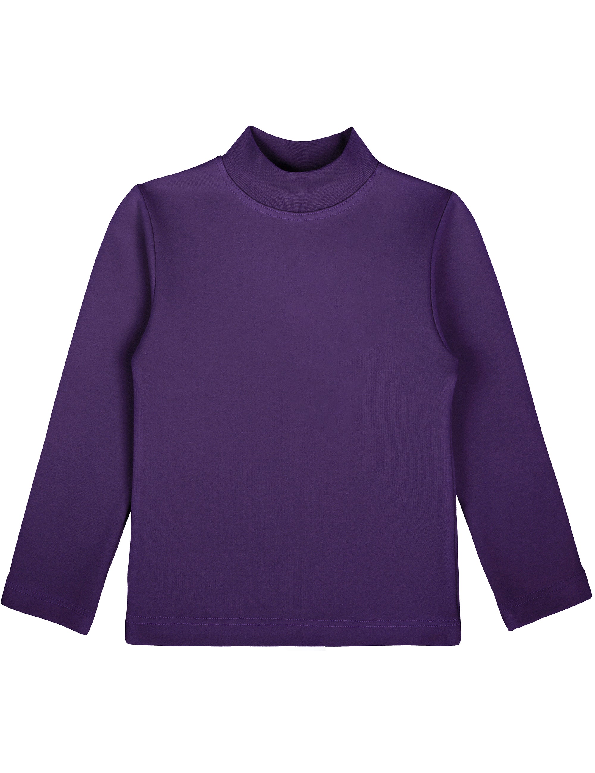 Girls cotton basic solid mockneck t-shirt; best for baby girl clothes & christmas gift ideas