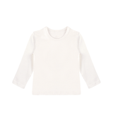 Toddler Cotton Long Sleeve Basic Crewneck T-Shirt