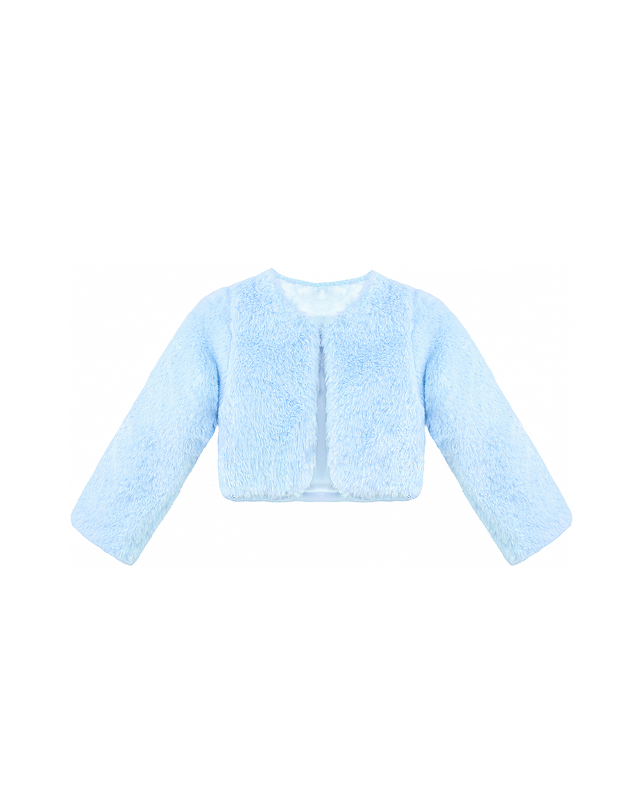 Girls Cozy Crewneck Bolero Cardigan