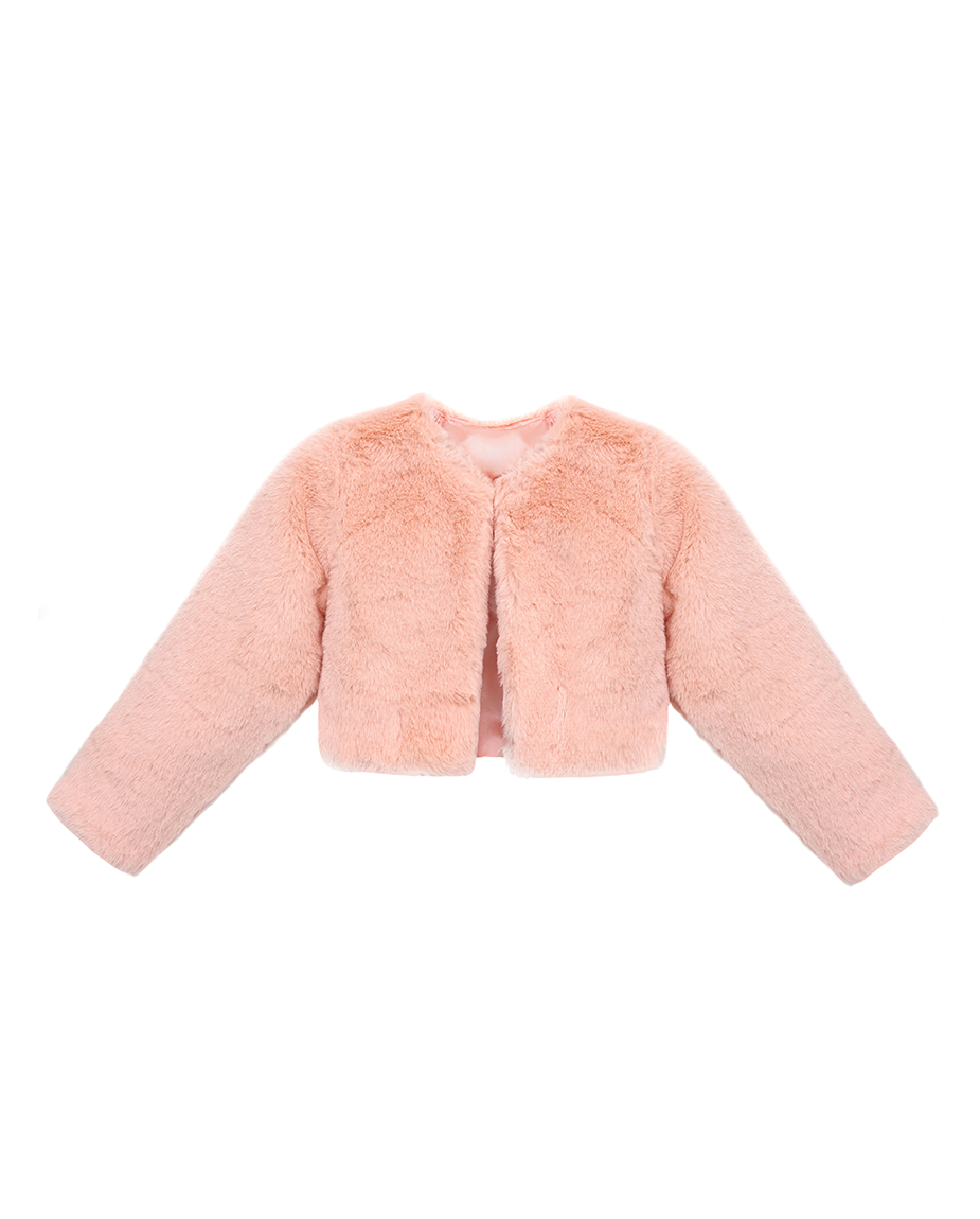 Girls Cozy Crewneck Bolero Cardigan