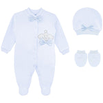 Crown Jewels Layette 3-Piece Gift Set for Newborn Baby Boys LILAX