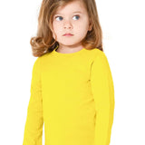 Girls' Basic Crewneck Long Sleeve Cotton T-Shirt / 11-12 Years LILAX