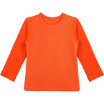 Girls' Basic Crewneck Long Sleeve Cotton T-Shirt / 11-12 Years LILAX