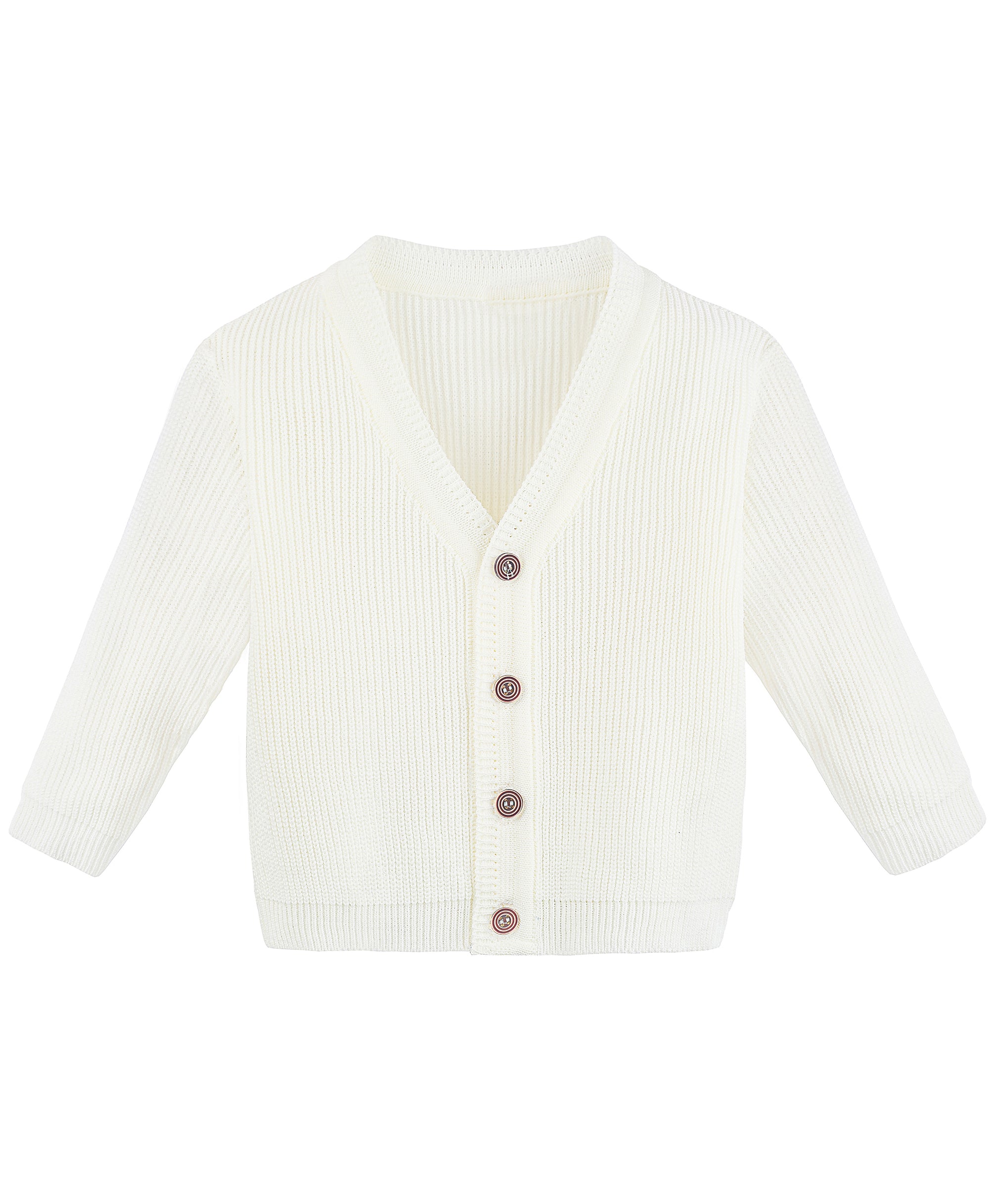 Baby boy ribbed knit v-neck cardigan with four buttons; perfect for baby boy clothes & christmas gift ideas  