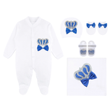 Baby Boy Newborn Crown Jewels Layette 5 Piece Gift Set