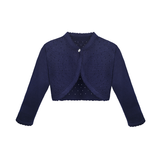 Girls Patterned Knit Bolero Cardigan