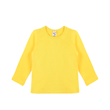 Little Girls Cotton Long Sleeve Basic Crewneck T-Shirt