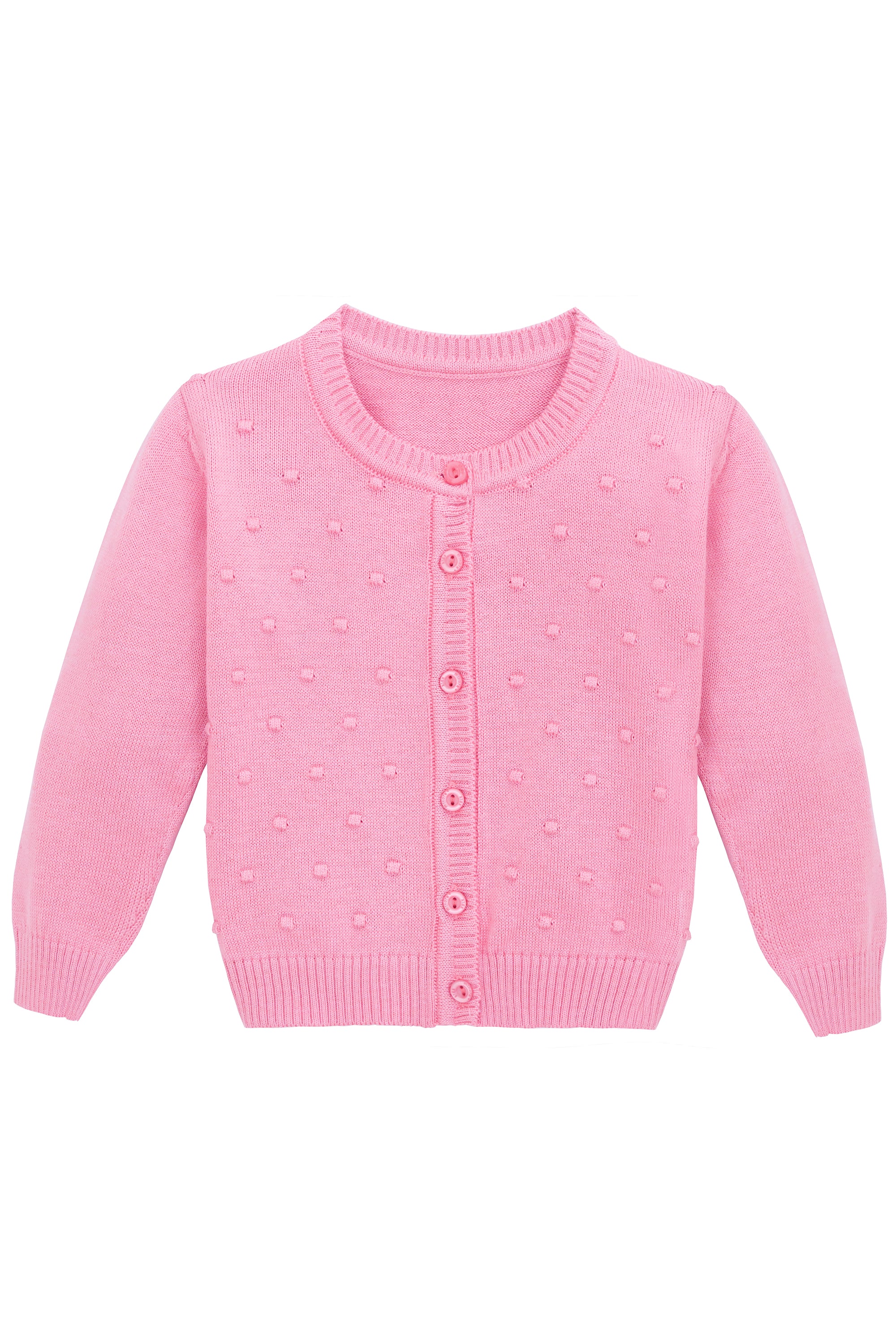 Lilax Girls Cardigan Long Sleeve Soft Knit Sweater